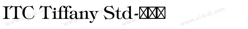 ITC Tiffany Std字体转换